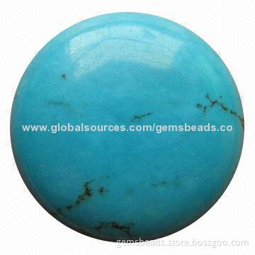 Turquoise Cabochon Bead for Jewelry Charms, Customized Designs Acceptable
